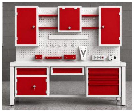 Tool kit with table